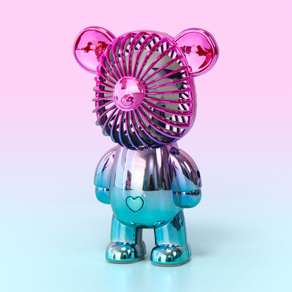 Charming Bear USB Mini Fan (Space Pink)
