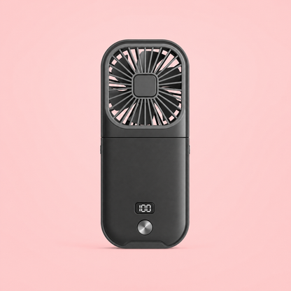 Dual-Mode Travel Fan (Deep Black)