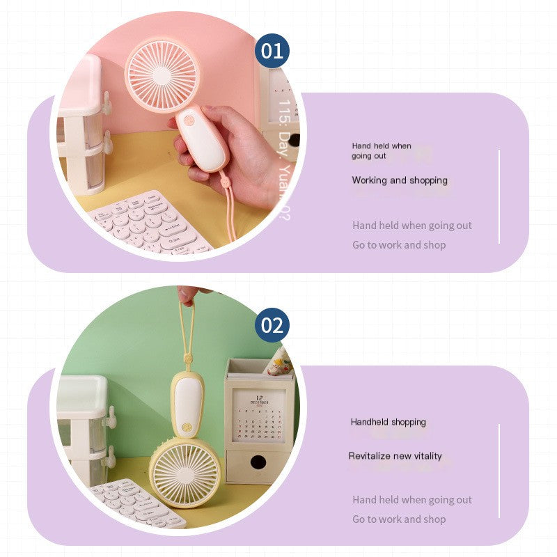 Portable USB Rechargeable Mini Handheld Fan
