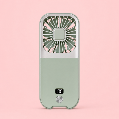 Dual-Mode Travel Fan (Sky Grey)