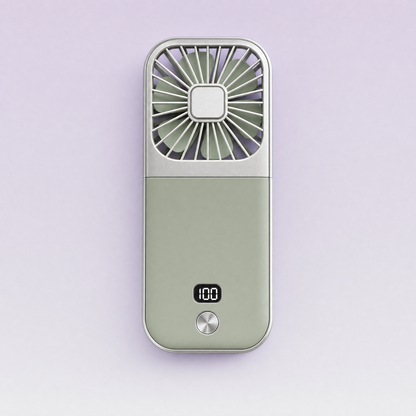 Dual-Mode Travel Fan (Sky Grey)