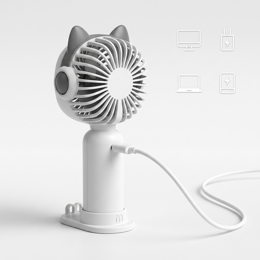Chic Mini Portable Fan (Summer Green)
